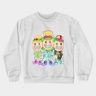 Three Smiling Friends Crewneck Sweatshirt